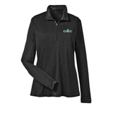 Quarter-Zip Performance Top - Women - Black