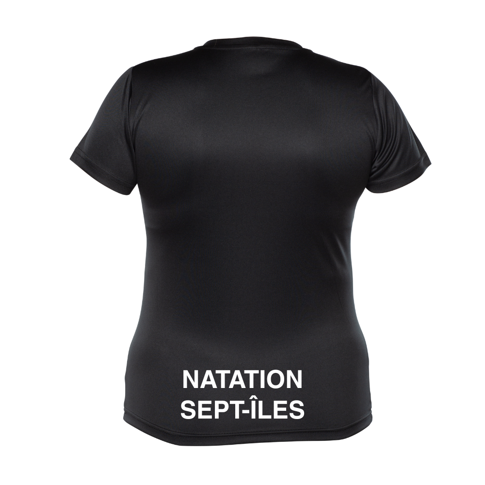CNSI - Chandail technique à manches courtes - Féminin - Noir