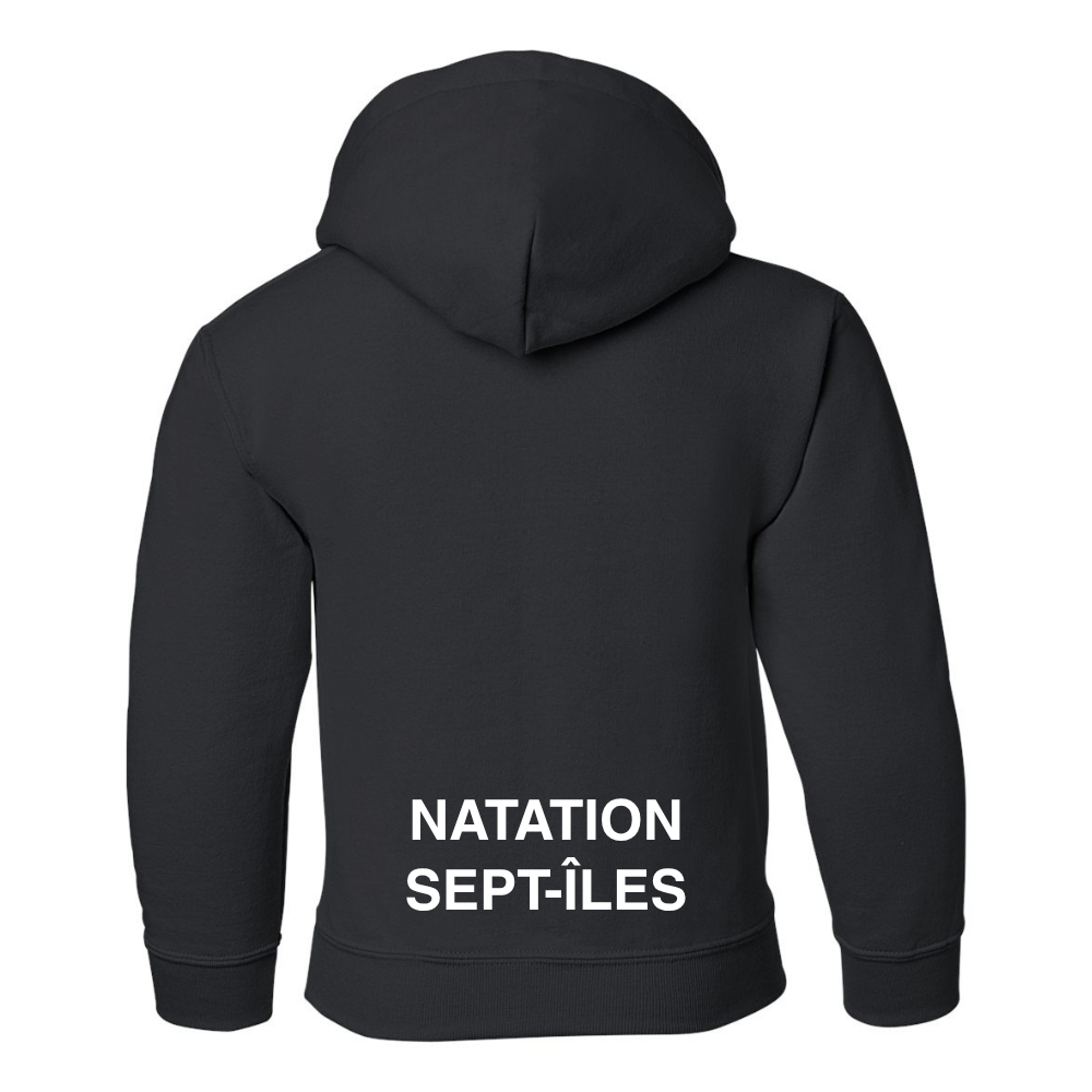 Fleece hooded sweater (Kangaroo/Hoodie) - Juvenile - Black