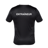 CNSI - Chandail technique à manches courtes - Homme - ENTRAÎNEUR - Noir