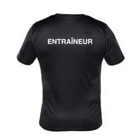 CNSI - Chandail technique à manches courtes - Homme - ENTRAÎNEUR - Noir