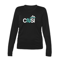 CNSI - Chandail technique, à manches longues - Féminin - ENTRAÎNEUR - Noir