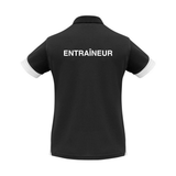 CNSI - Polo - Féminin - ENTRAÎNEUR - Noir et blanc