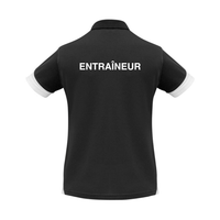 CNSI - Polo - Féminin - ENTRAÎNEUR - Noir et blanc