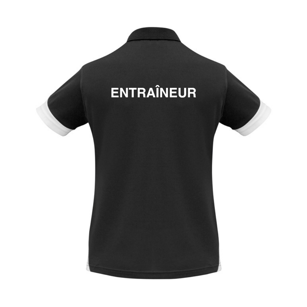 CNSI - Polo - Féminin - ENTRAÎNEUR - Noir et blanc