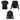 Referee Clothing Set - Female - Black - Version without identification REFEREE