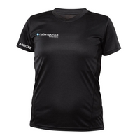 Referee - Technical short-sleeved shirt - Women - Black - Version with REFEREE identification