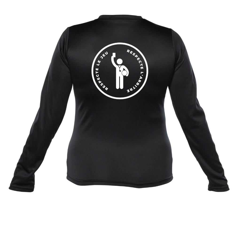 Referee - Technical sweater, long sleeves - Women - Black - Version without identification REFEREE