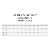 Veste coupe-vent à capuche pour homme - Gris foncé