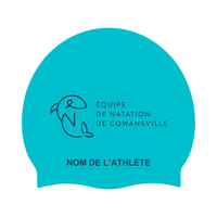 Cowansville - Casques de bain en silicone personnalisés - Turquoise