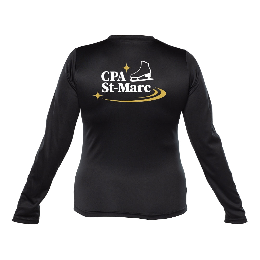 CPA St-Marc - Chandail technique, à manches longues - Féminin - Noir