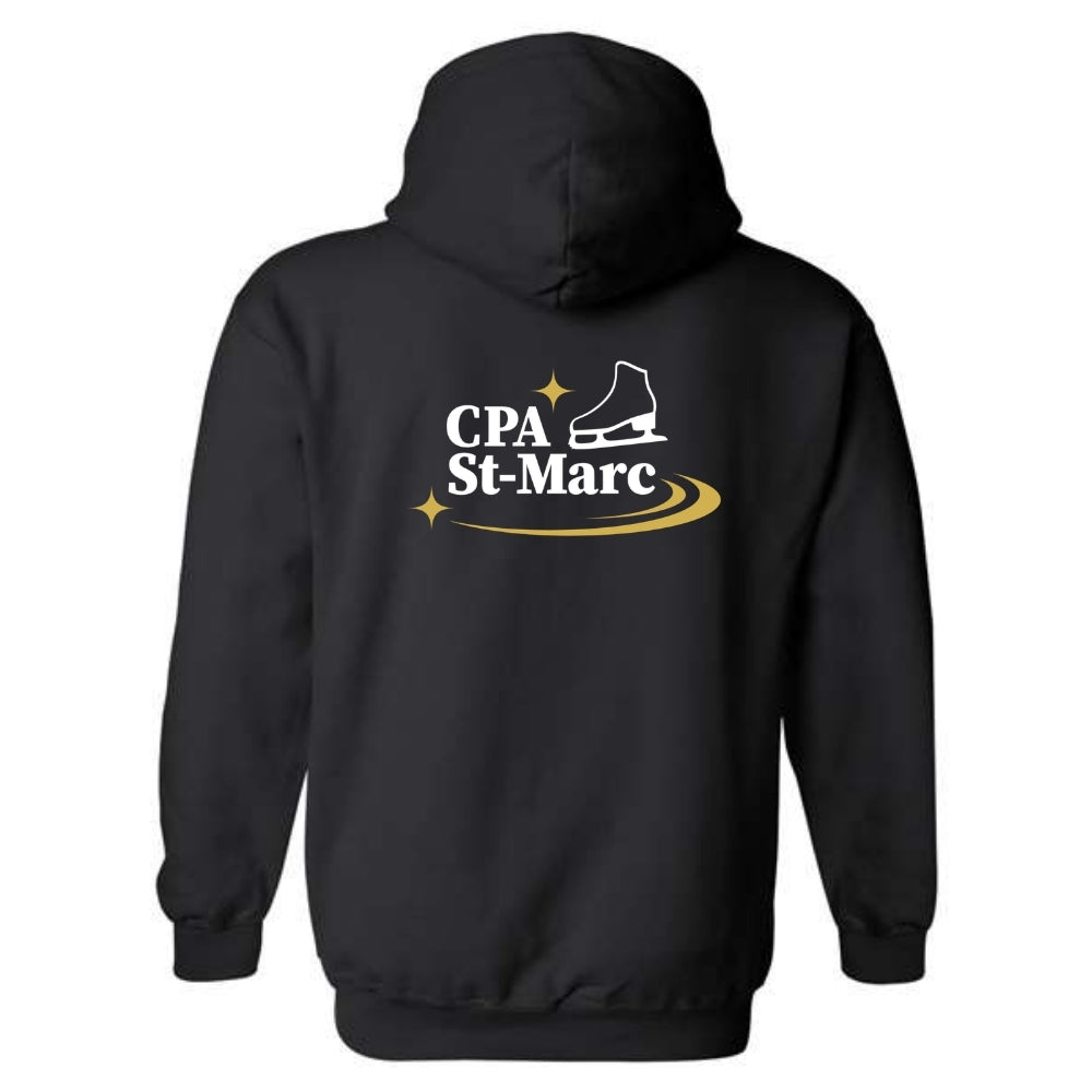CPA St-Marc - Chandail molleton à capuchon (Kangourou/Hoodie) - Adulte - Noir