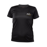Short-sleeved technical sweater - Women - Black