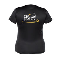 Short-sleeved technical sweater - Women - Black