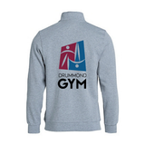 Unisex Half-Zip Hoodie - Mixed Gray