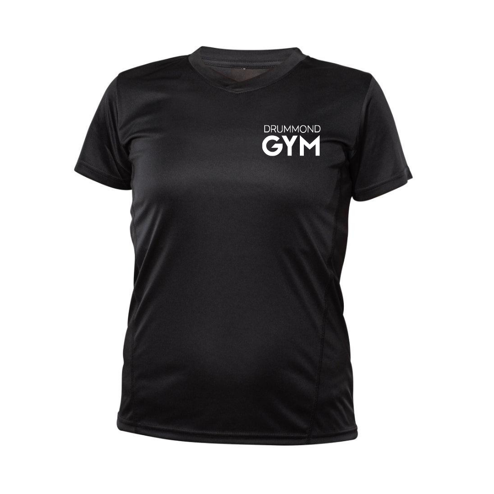 Drummond Gym - Chandail technique à manches courtes - Féminin - Noir
