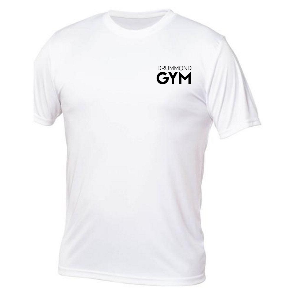 Drummond Gym - Chandail technique à manches courtes - Homme - Blanc