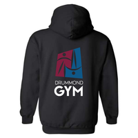 Drummond Gym - Fleece hooded sweater (Kangaroo/Hoodie) - Adult - Black