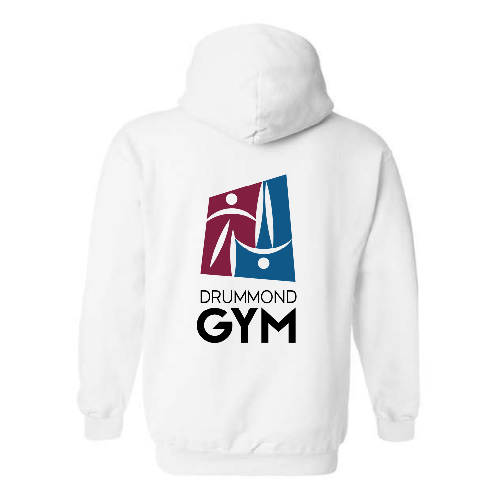 Fleece hooded sweater (Kangaroo/Hoodie) - Adult - White