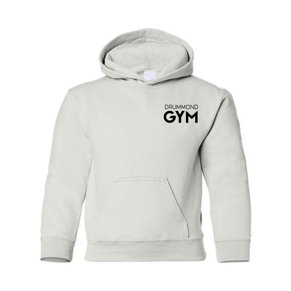Drummond Gym - Fleece hooded sweater (Kangaroo/Hoodie) - Juvenile - White