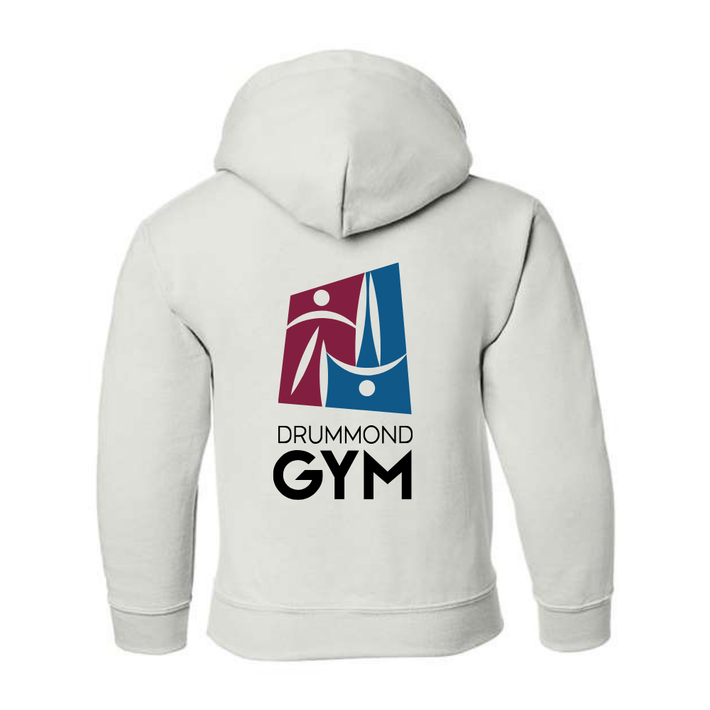Drummond Gym - Fleece hooded sweater (Kangaroo/Hoodie) - Juvenile - White