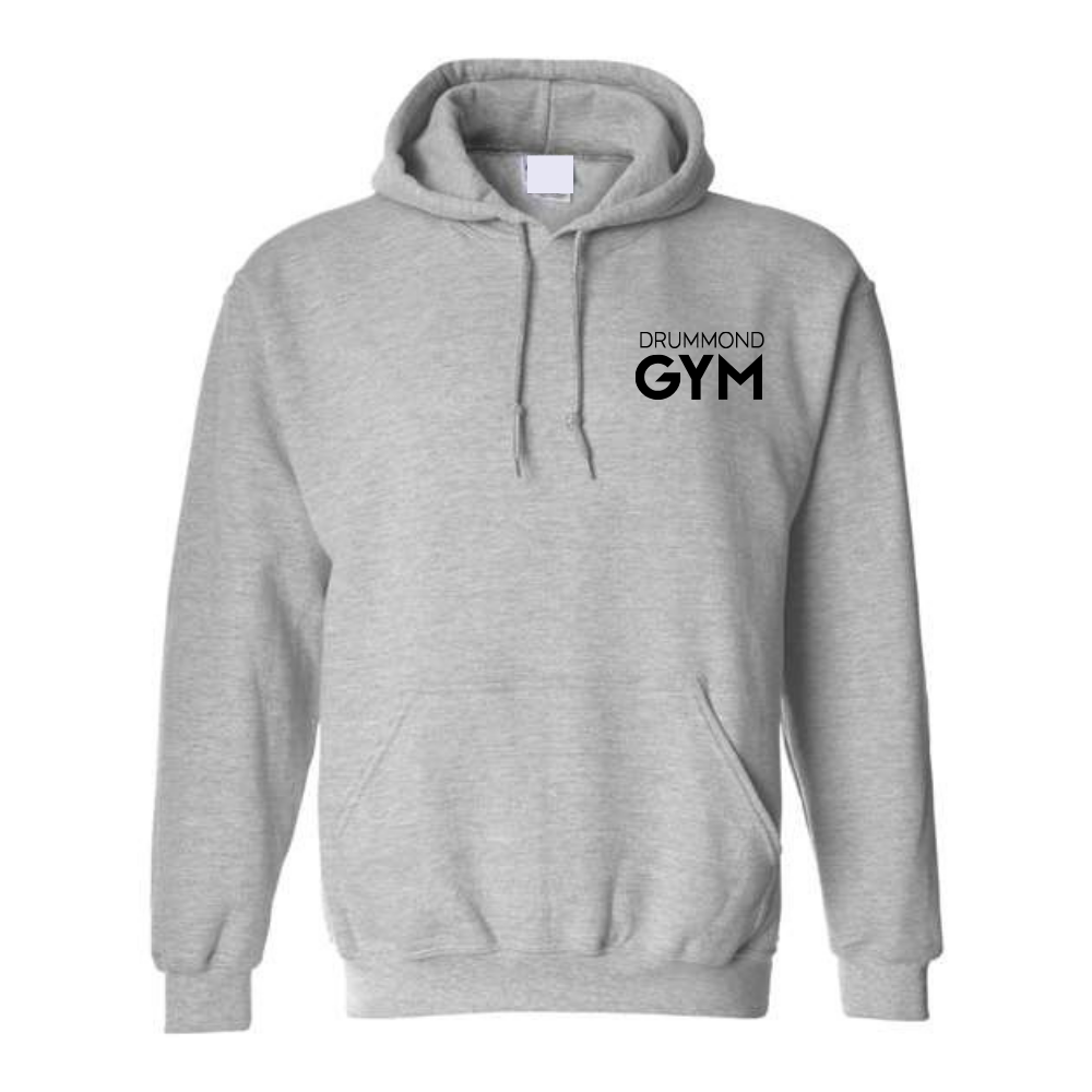 Drummond Gym - Fleece hooded sweater (Kangaroo/Hoodie) - Adult - Sports gray