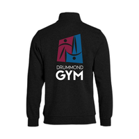 Unisex Half-Zip Hoodie - Black