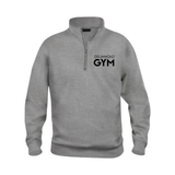 Drummond Gym - Coton ouaté à Demi-Zip Unisexe - Gris mélangé