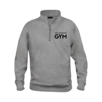 Drummond Gym - Coton ouaté à Demi-Zip Unisexe - Gris mélangé