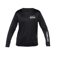 Drummond Gym - Chandail technique, à manches longues - TUMBLING - Juvénile - Noir