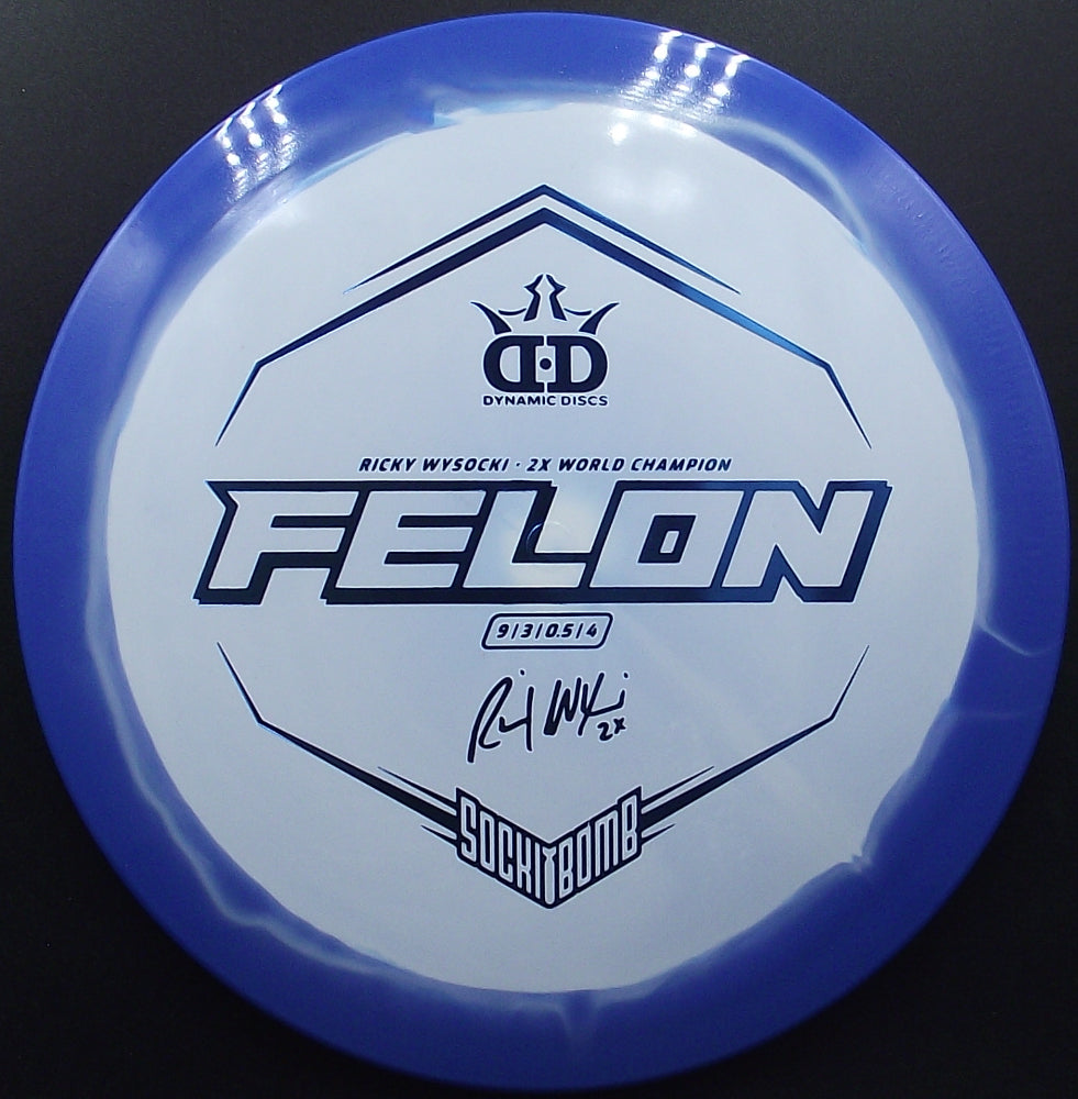 Dynamic Discs - FELON Fuzion ORBIT - Ricky Wysocki "Sockibomb"  - S9 - Fairway Discgolf