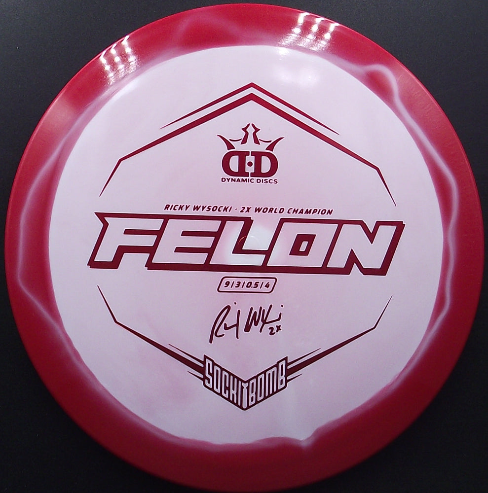 Dynamic Discs - FELON Fuzion ORBIT - Ricky Wysocki "Sockibomb"  - S9 - Fairway Discgolf