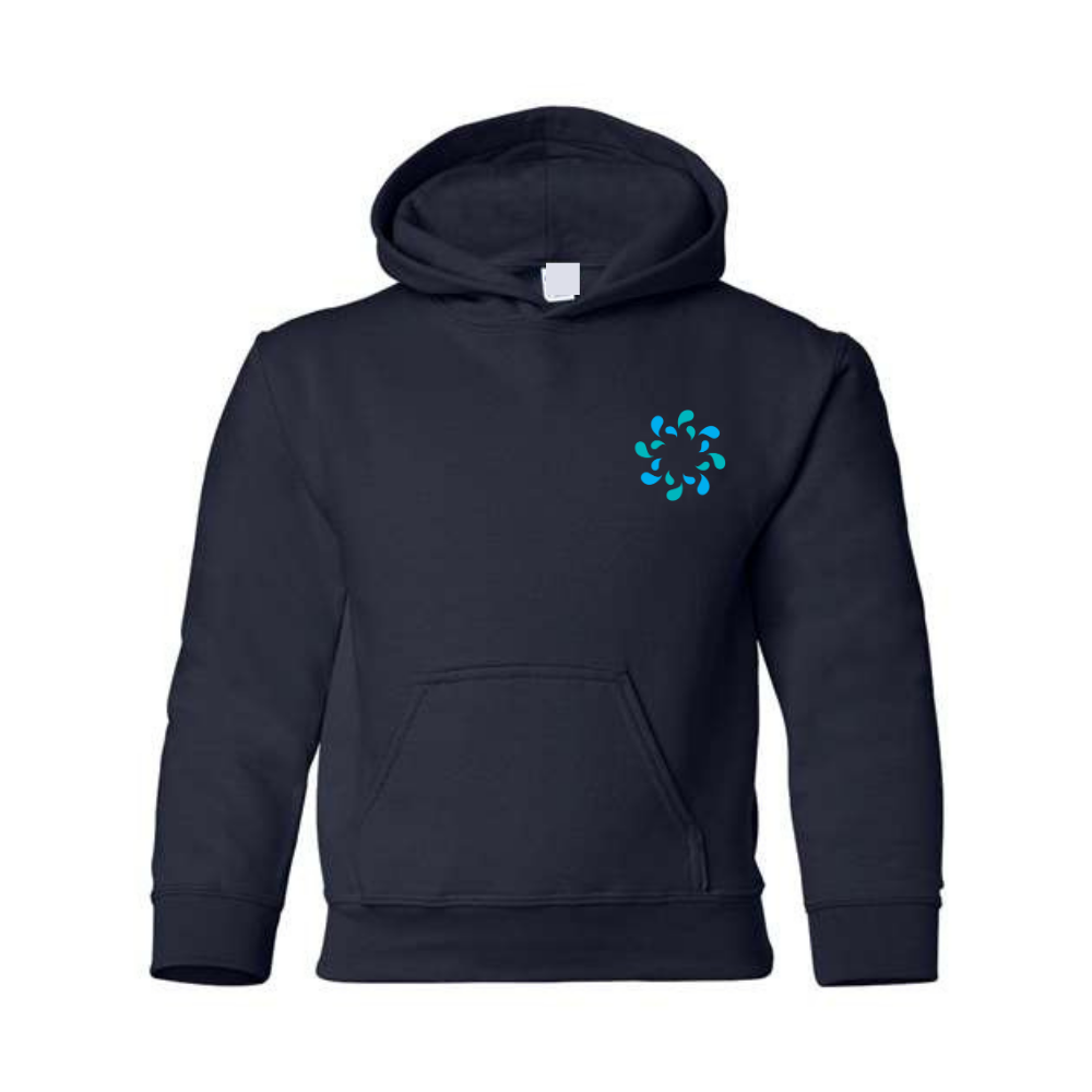 Québec Excellence Synchro - Chandail molleton à capuchon (Kangourou/Hoodie) - Juvénile - Marine