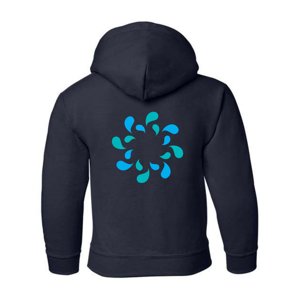 Québec Excellence Synchro - Chandail molleton à capuchon (Kangourou/Hoodie) - Juvénile - Marine