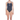 Québec Excellence Synchro - Avec logo - Arena Challenge - Maillot d'entraînement pour femmes - Marine