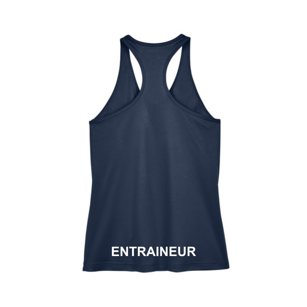 Québec Excellence Synchro - Camisole performance pour femmes - Entraineur - Marine
