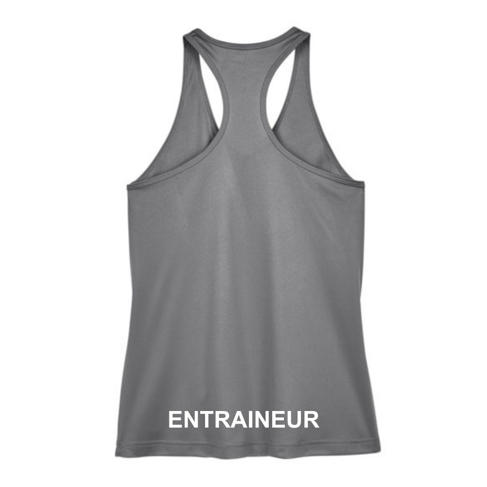 Québec Excellence Synchro - Camisole performance pour femmes - Entraineur - Gris graphite