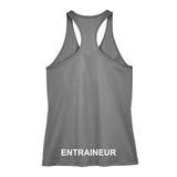 Québec Excellence Synchro - Camisole performance pour femmes - Entraineur - Gris graphite