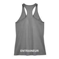 Québec Excellence Synchro - Camisole performance pour femmes - Entraineur - Gris graphite