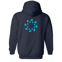 Québec Excellence Synchro - Chandail molleton à capuchon (Kangourou/Hoodie) - Adulte - Marine