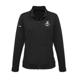 Pink Flamingos - Sporty jacket with zip - Feminine cut - Black