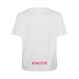 Short-sleeved technical sweater - Child - White
