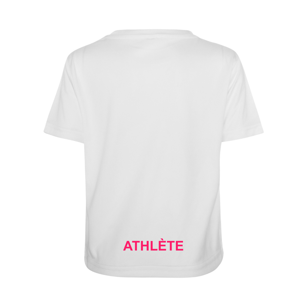 Short-sleeved technical sweater - Child - White