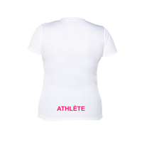 Short-sleeved technical sweater - Women - White