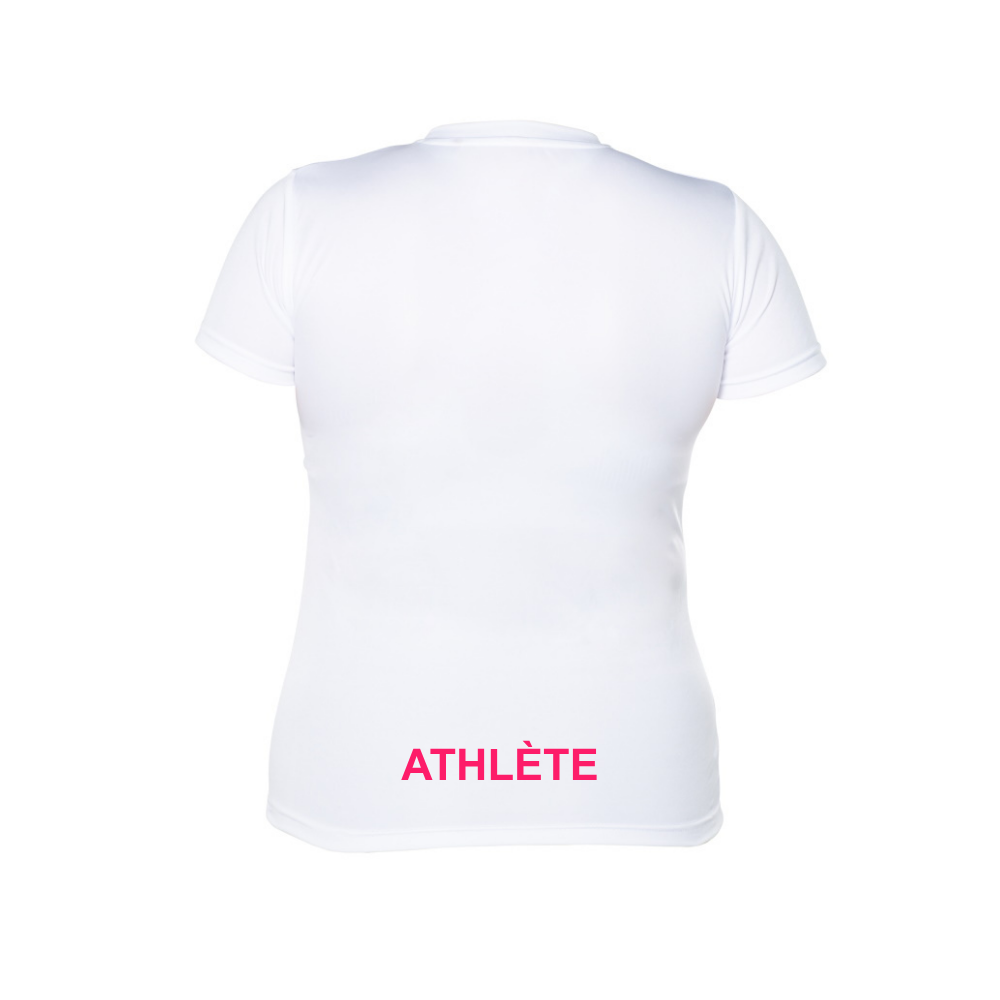 Short-sleeved technical sweater - Women - White