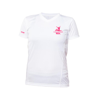 Short-sleeved technical sweater - Women - White