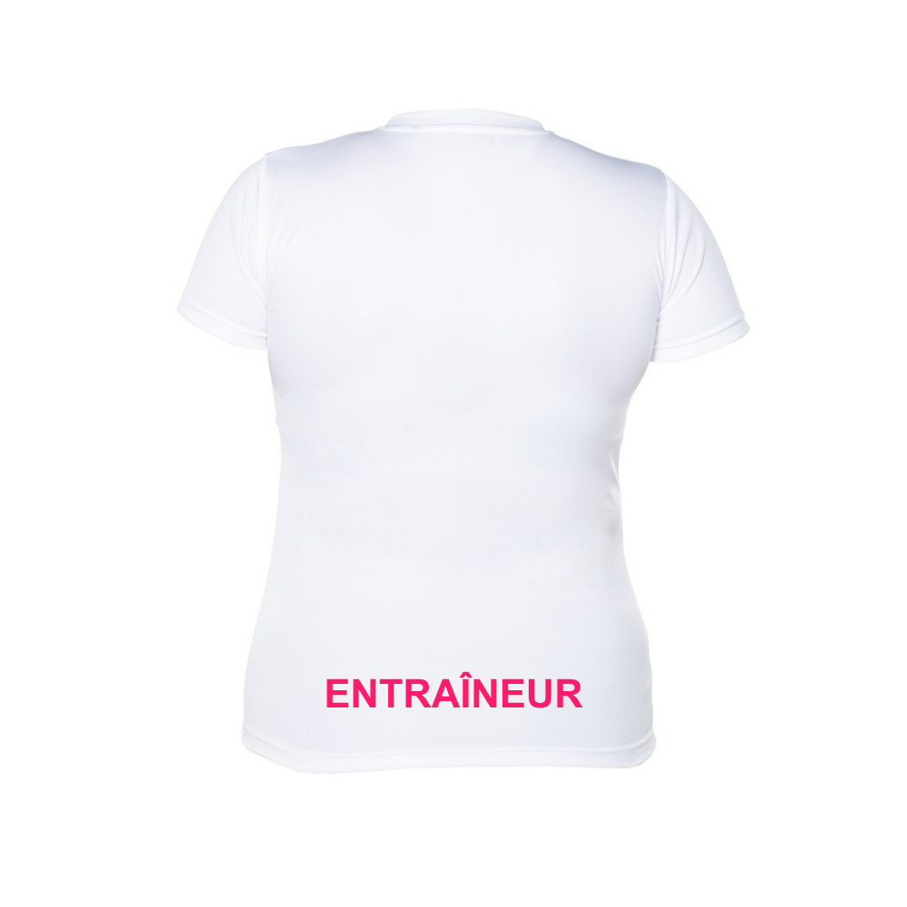 Short-sleeved technical sweater - Women - White