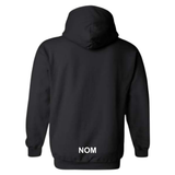 Pink Flamingos - Fleece hooded sweater (Kangaroo/Hoodie) - Adult - Black