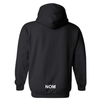 Pink Flamingos - Fleece hooded sweater (Kangaroo/Hoodie) - Adult - Black