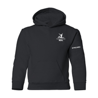 Pink Flamingos - Fleece hooded sweater (Kangaroo/Hoodie) - Juvenile - Black